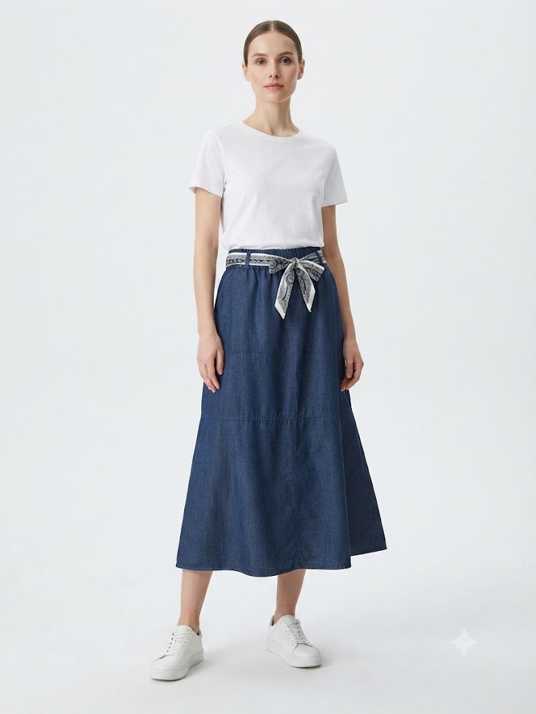Denim Chic Skirt